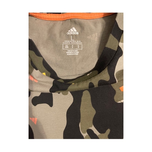 ADIDAS Boy's Kids Camouflage T-Shirt Like New! Size Large L. - Picture 4 of 4